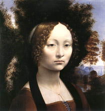 Leonardo da Vinci - Ritratto di Ginevra Bengi